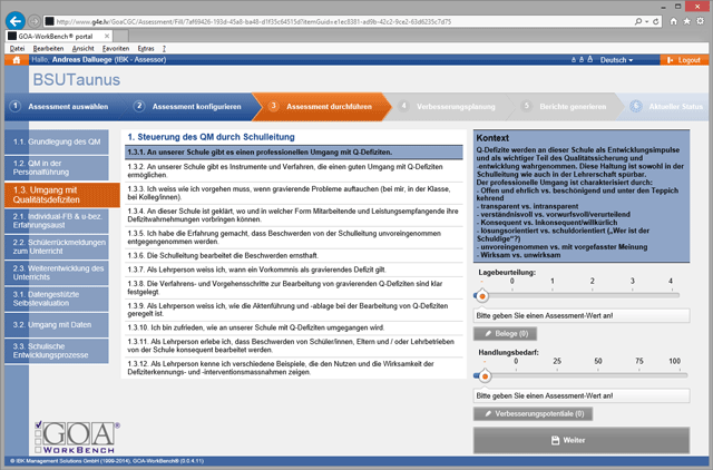 GOA Web Screenshot