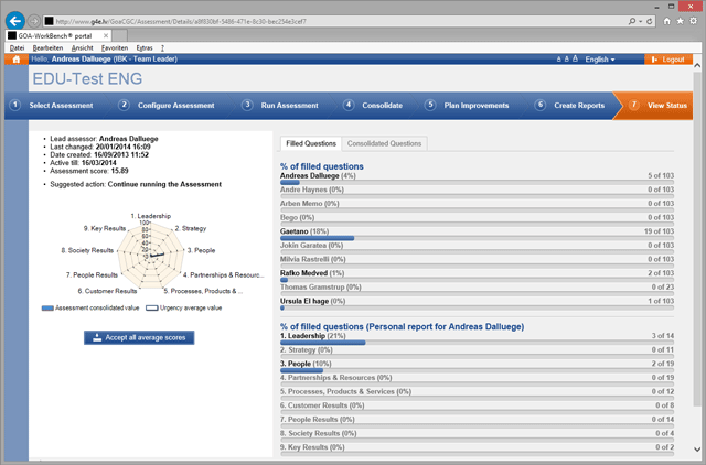 GOA Web Screenshot