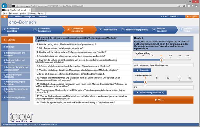 GOA Web Screenshot
