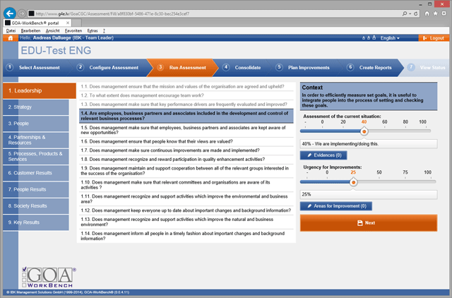 GOA Web Screenshot