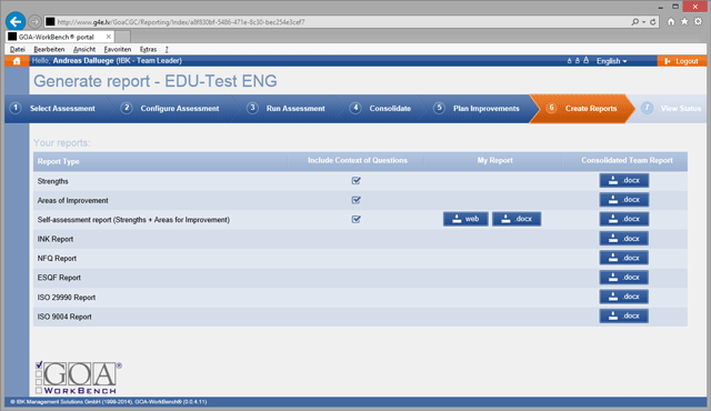 GOA Web Screenshot